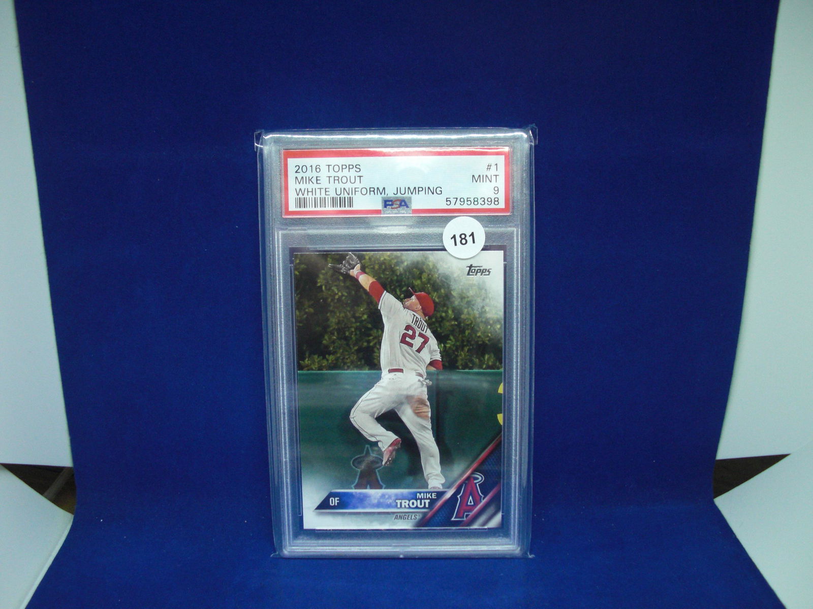 psa graded mint 9 2016 mike trout (1 of 1)