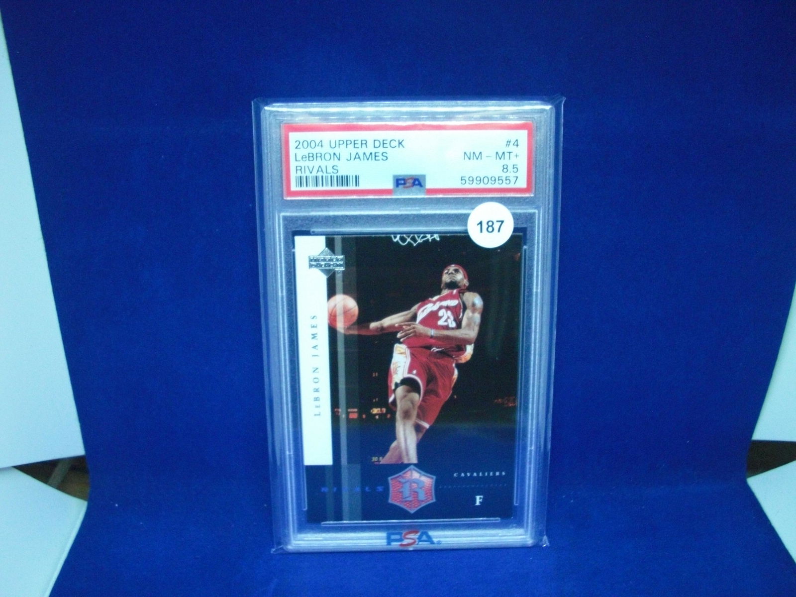 psa graded mint 8.5 2004 lebron james rivals (1 of 1)