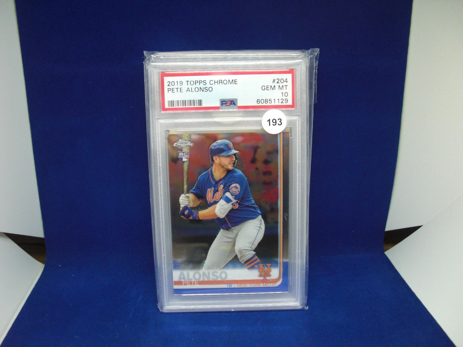 psa graded mint 10 2019 pete alonso rookie (1 of 1)
