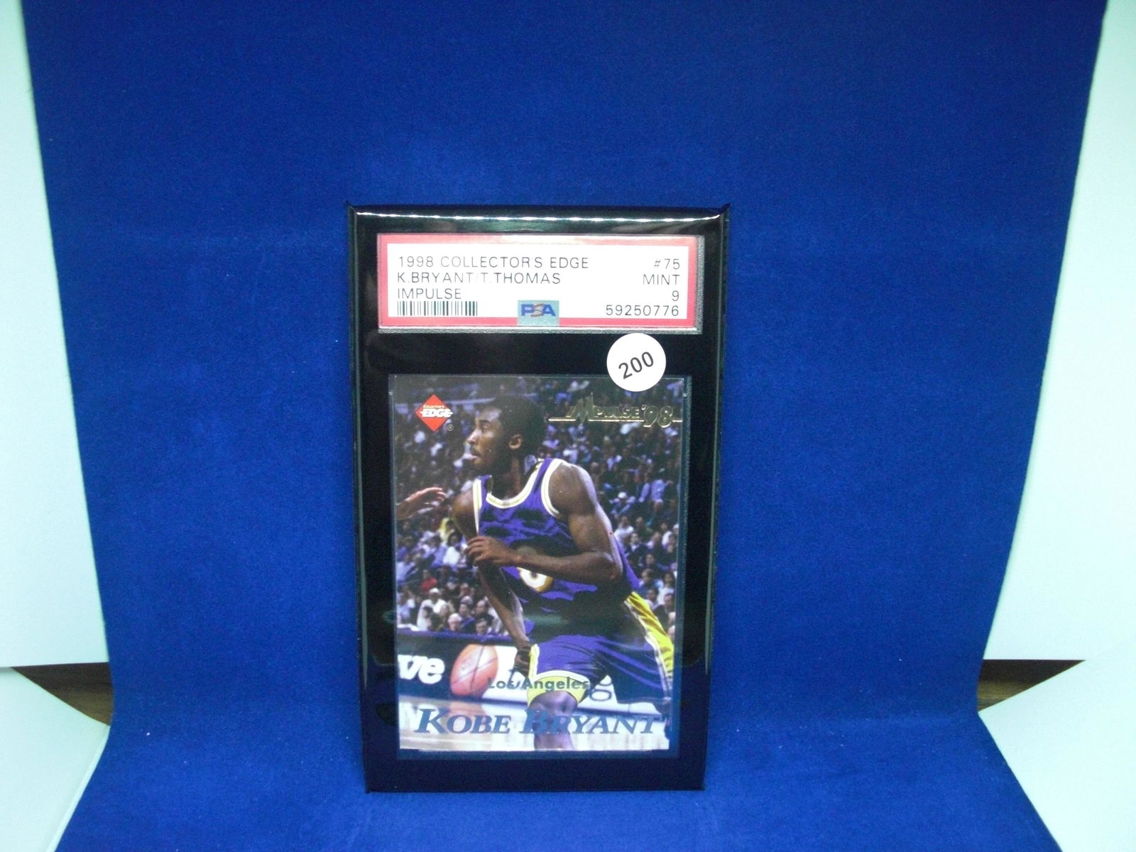 psa graded mint 9 1998 kobe bryant/thomas (1 of 1)