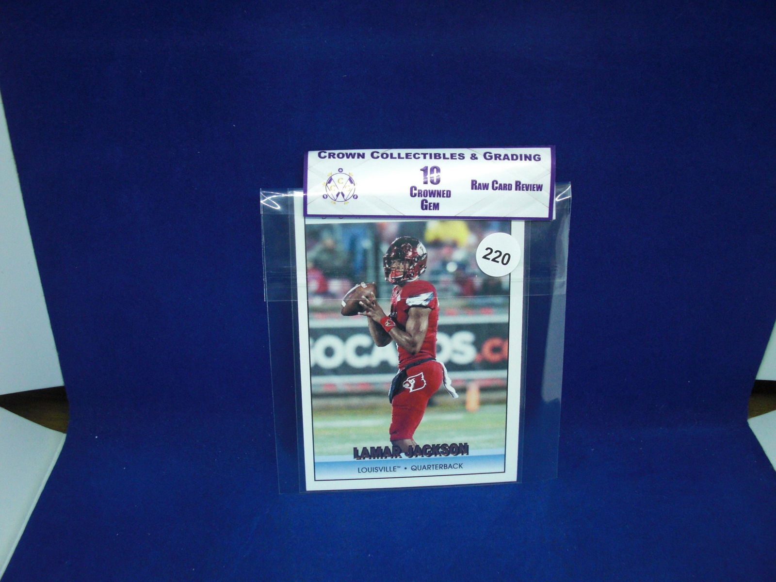 cc&g raw review graded mint 10 lamar jackson (1 of 1)