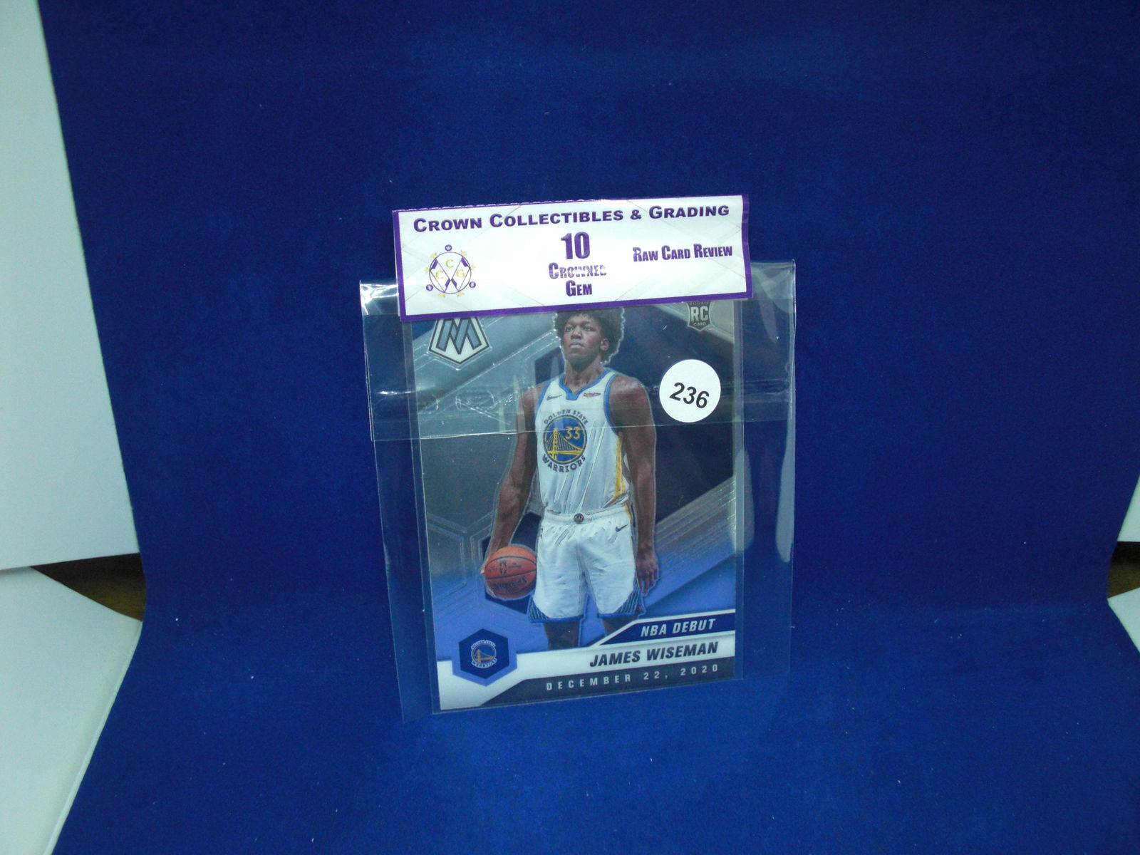 cc&g raw review  graded mint 10 james wiseman rookie (1 of 1)