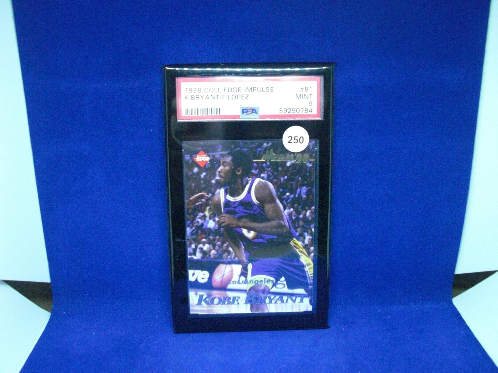 psa graded mint 9 1998 kobe bryant/f.lopez (1 of 1)