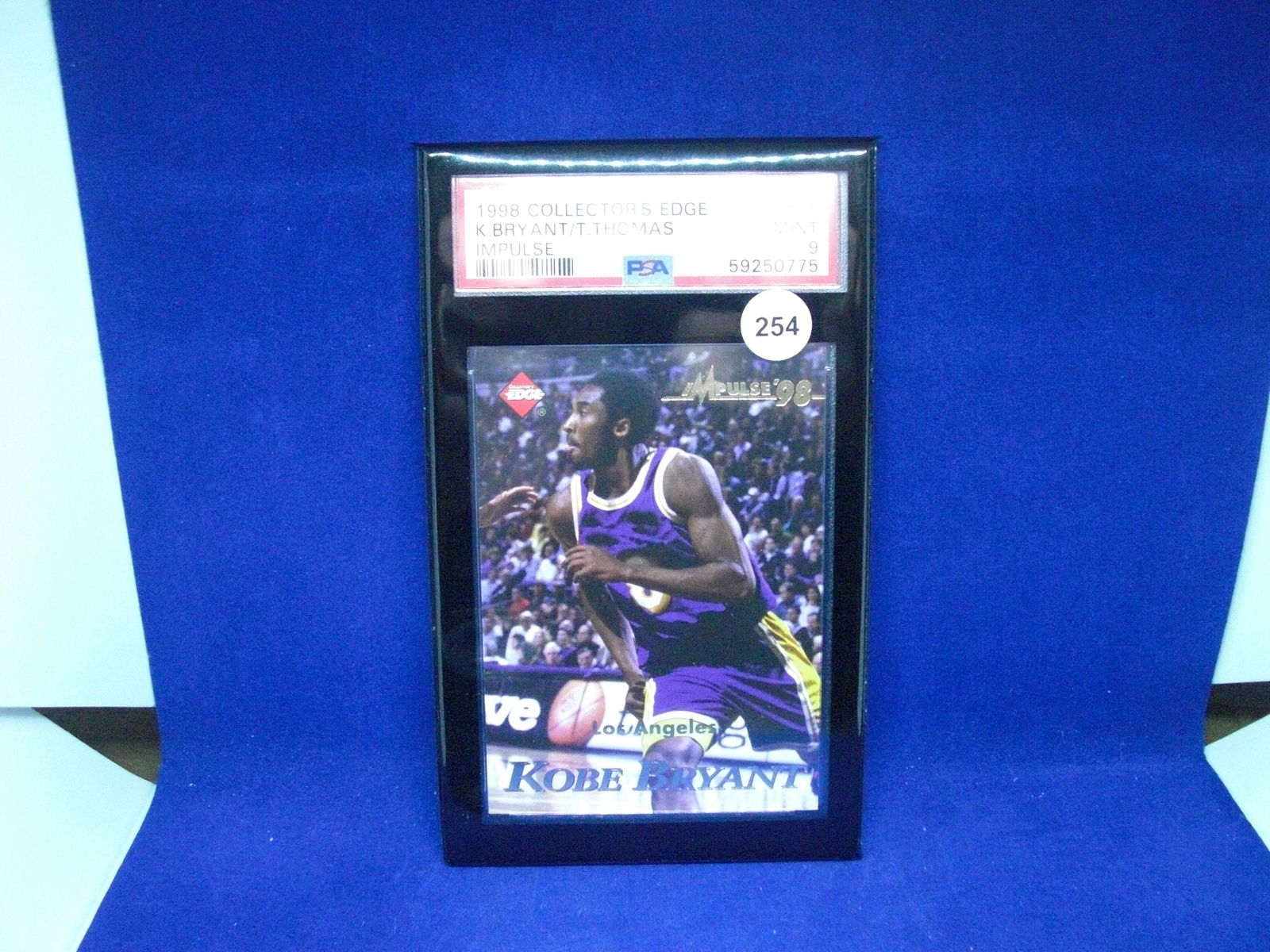 psa graded mint 9 1998 kobe bryant/t thomas (1 of 1)
