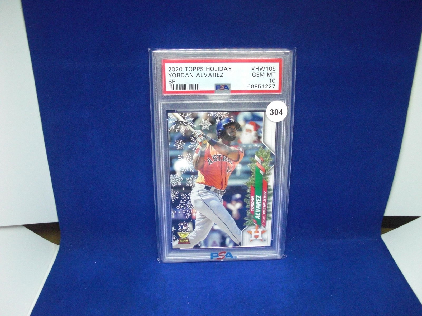 psa graded mint 10 2020 yordan alvarez sp rookie (1 of 1)