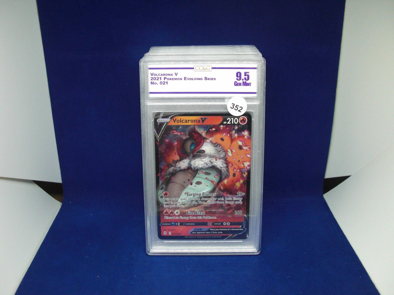 cc&g graded mint 9.5 volcarona v (1 of 1)