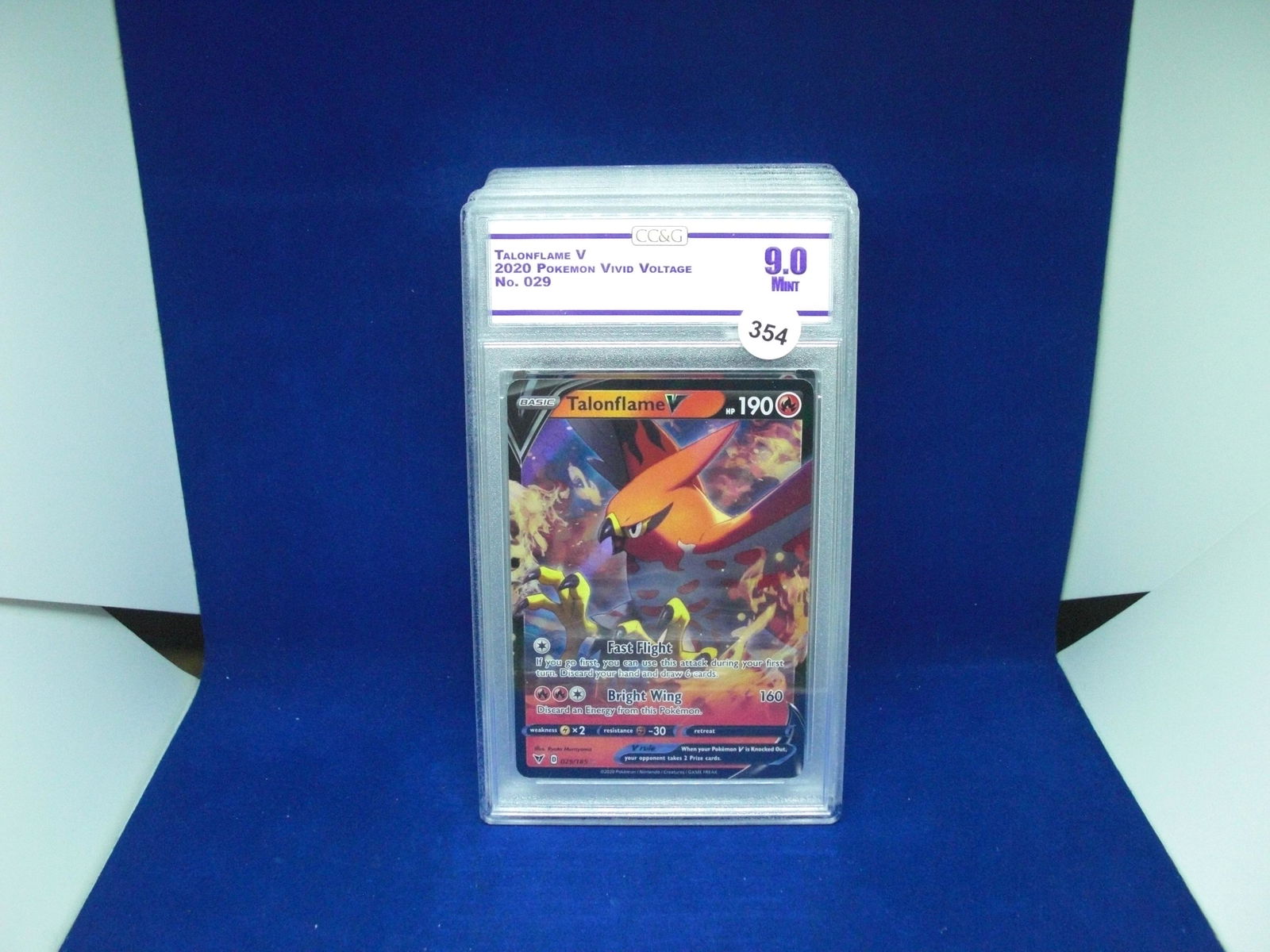 cc&g graded mint 9 talonflame v (1 of 1)