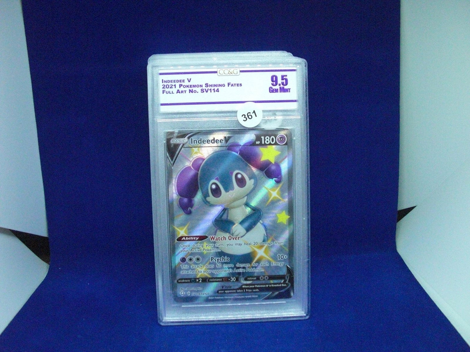 cc&g graded mint 9.5 indeedee v (1 of 1)