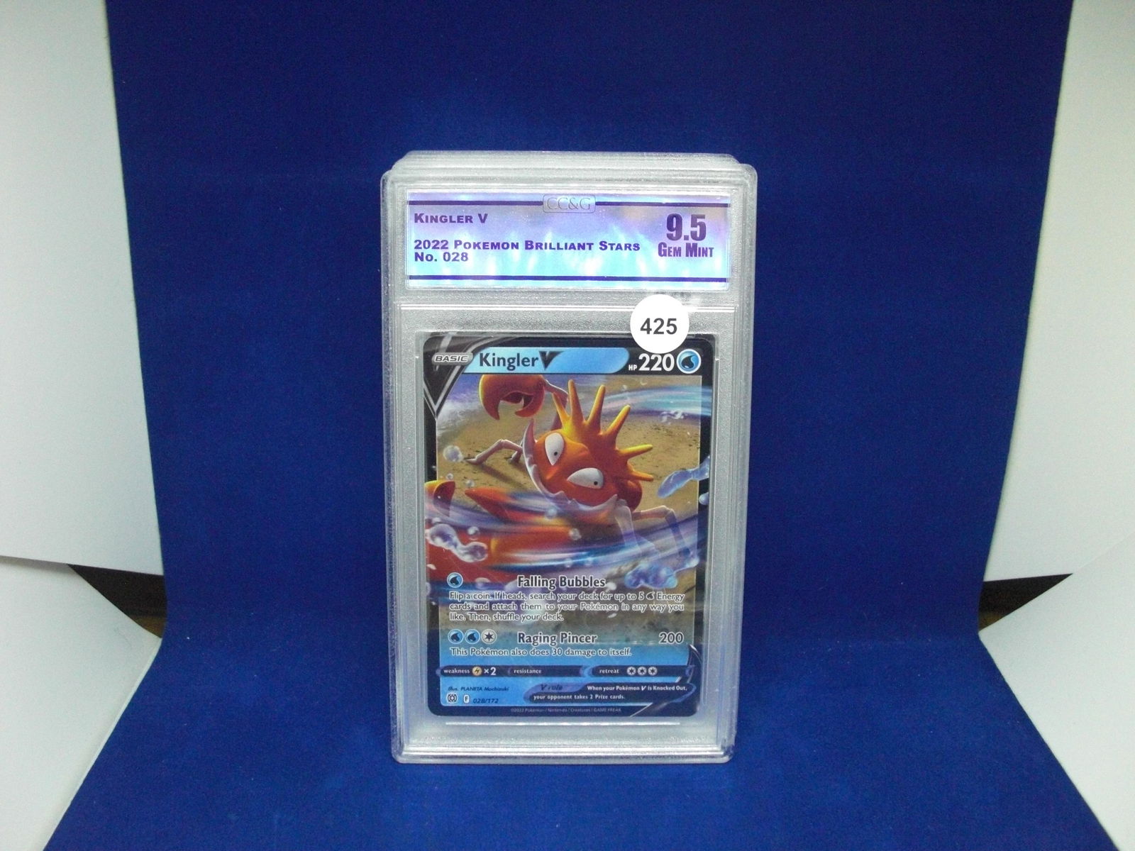 cc&g graded mint 9.5 kingler v (1 of 1)