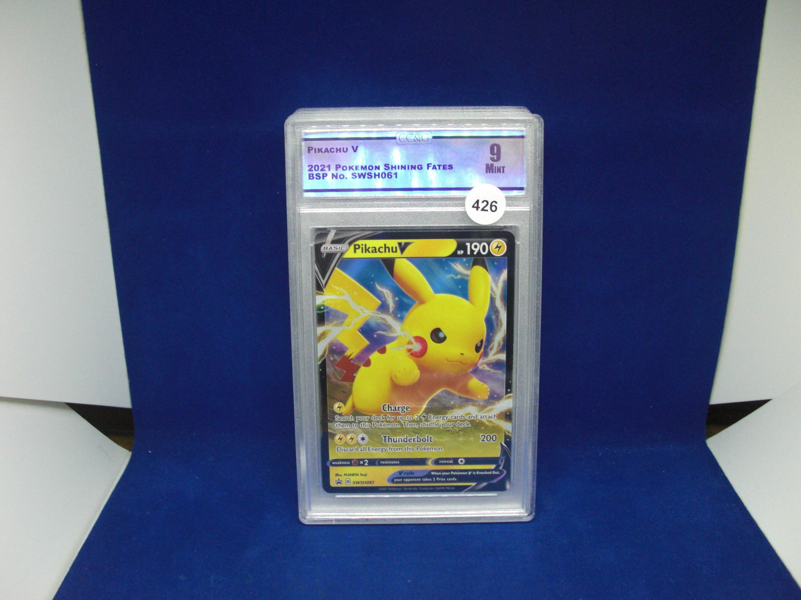 cc&g graded mint 9 pikachu v (1 of 1)