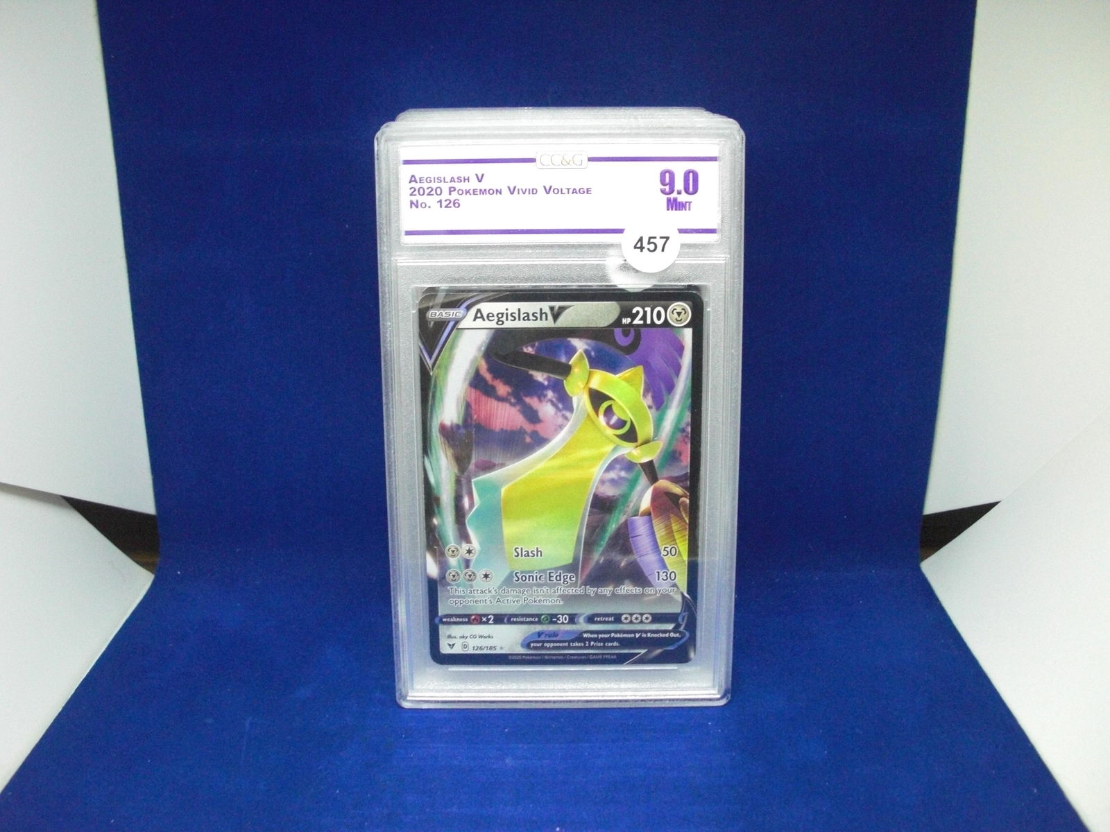cc&g graded mint 9 aegislash v (1 of 1)