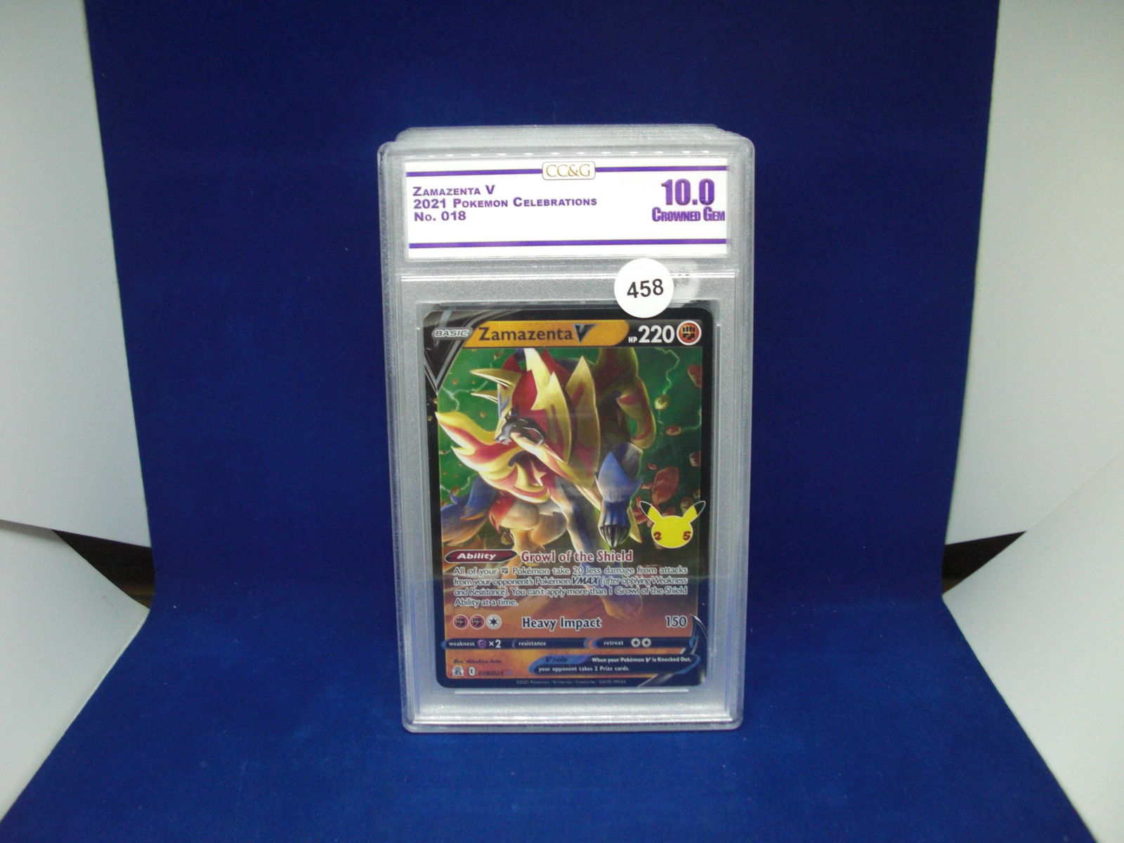 cc&g graded mint 10 zamazenta v (1 of 1)