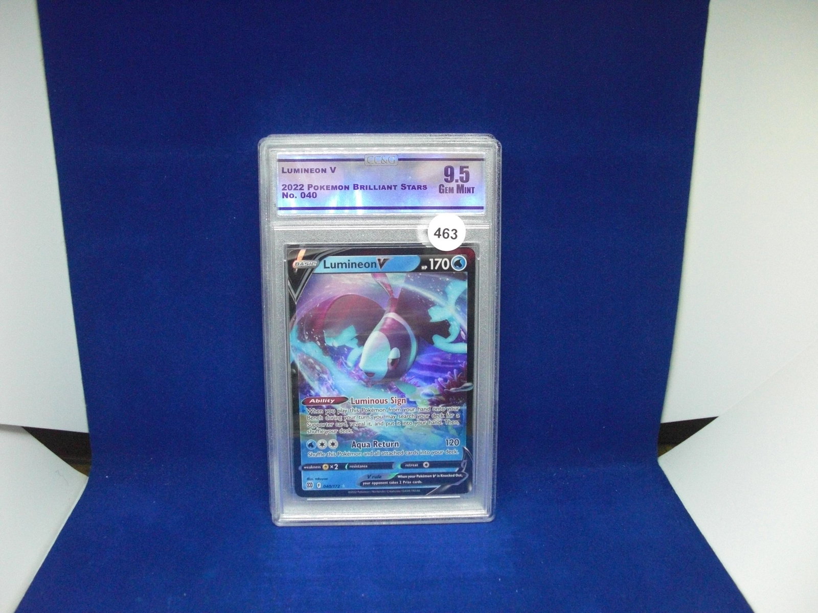 cc&g graded mint 9.5 lumineon v (1 of 1)