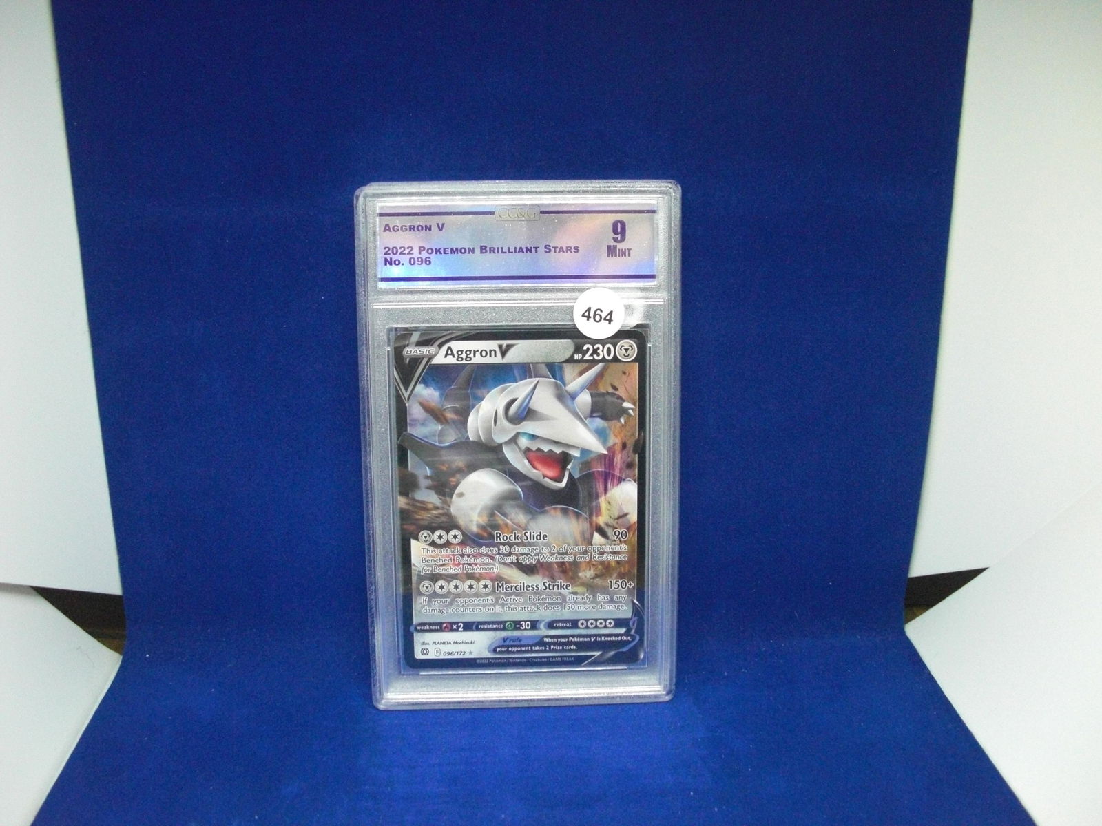 cc&g graded mint 9 aggron v (1 of 1)