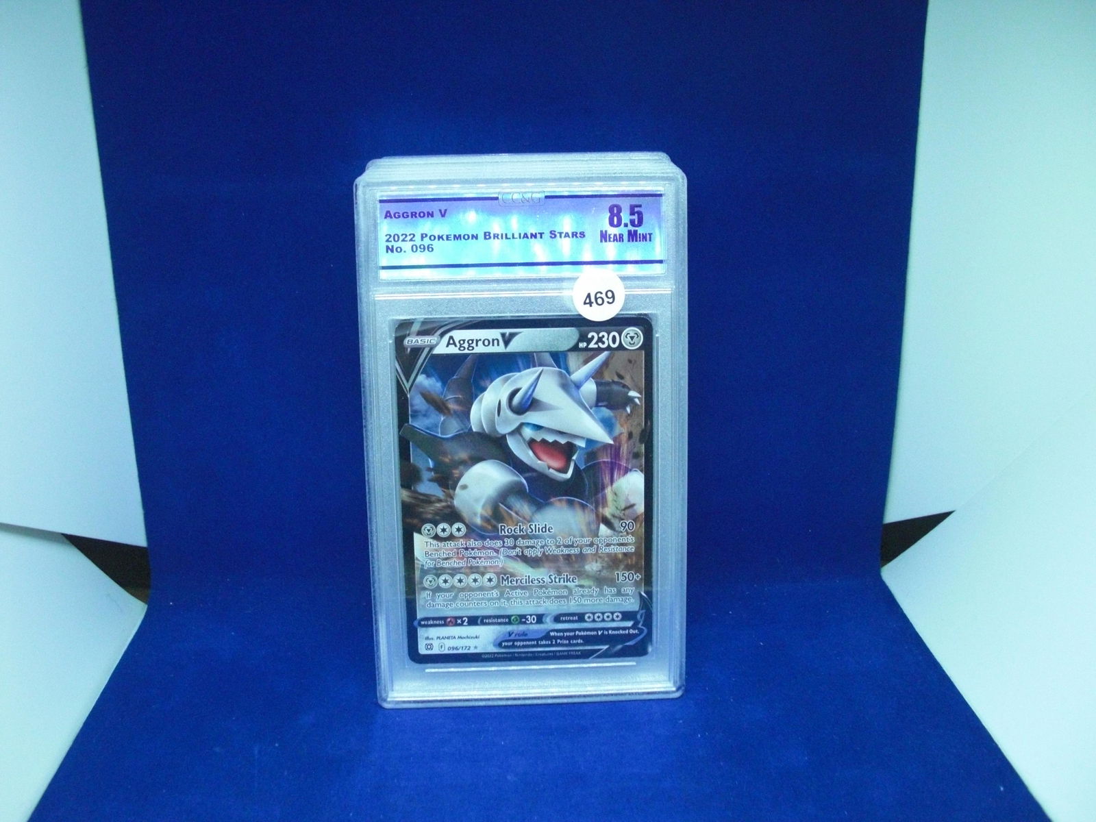 cc&g graded mint 8.5 aggron v (1 of 1)