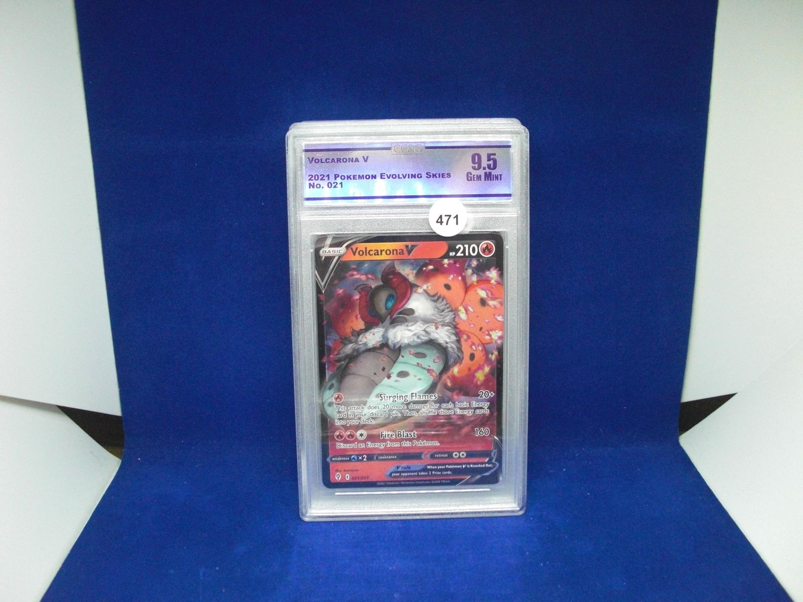 cc&g graded mint 9.5 volcarona v (1 of 1)