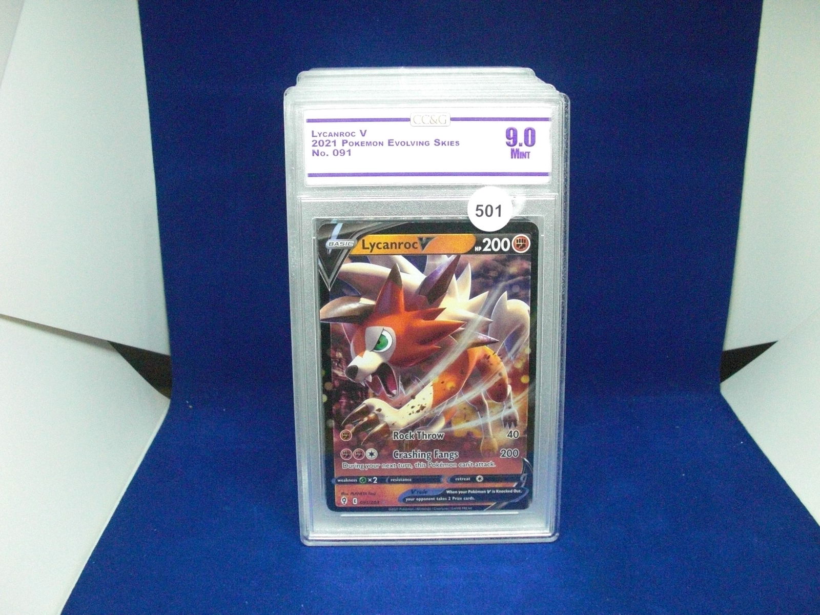 cc&g graded mint 9 lycanroc v (1 of 1)