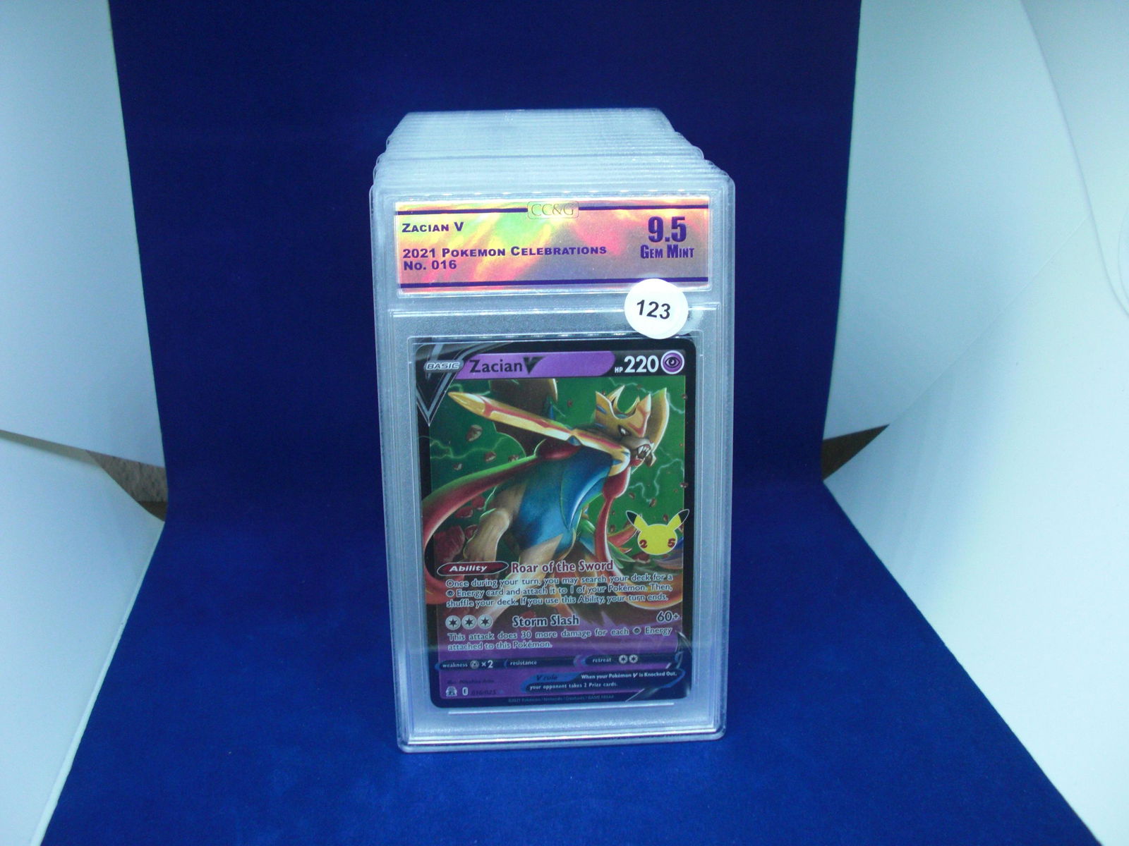cc&g pokemon graded mint 9.5 zacian v (1 of 1)