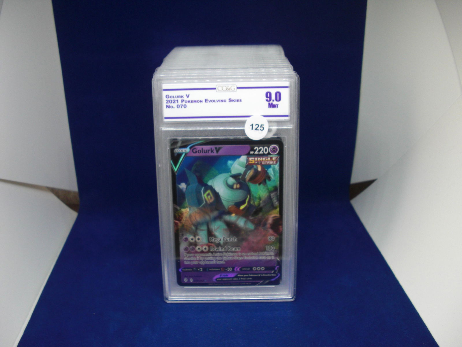 cc&g pokemon graded mint 9 golurk v (1 of 1)