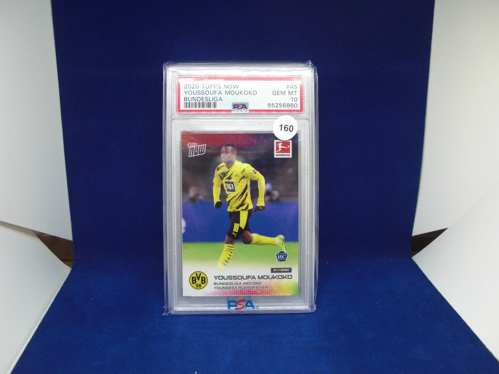 psa graded mint 10 2020 youssoufa moukoko: psa graded card