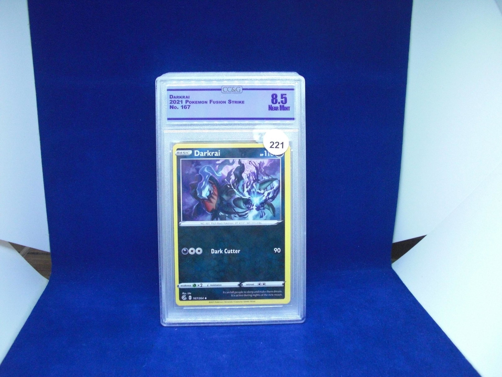 cc&g graded darkra pokemon mint 8.5: graded card