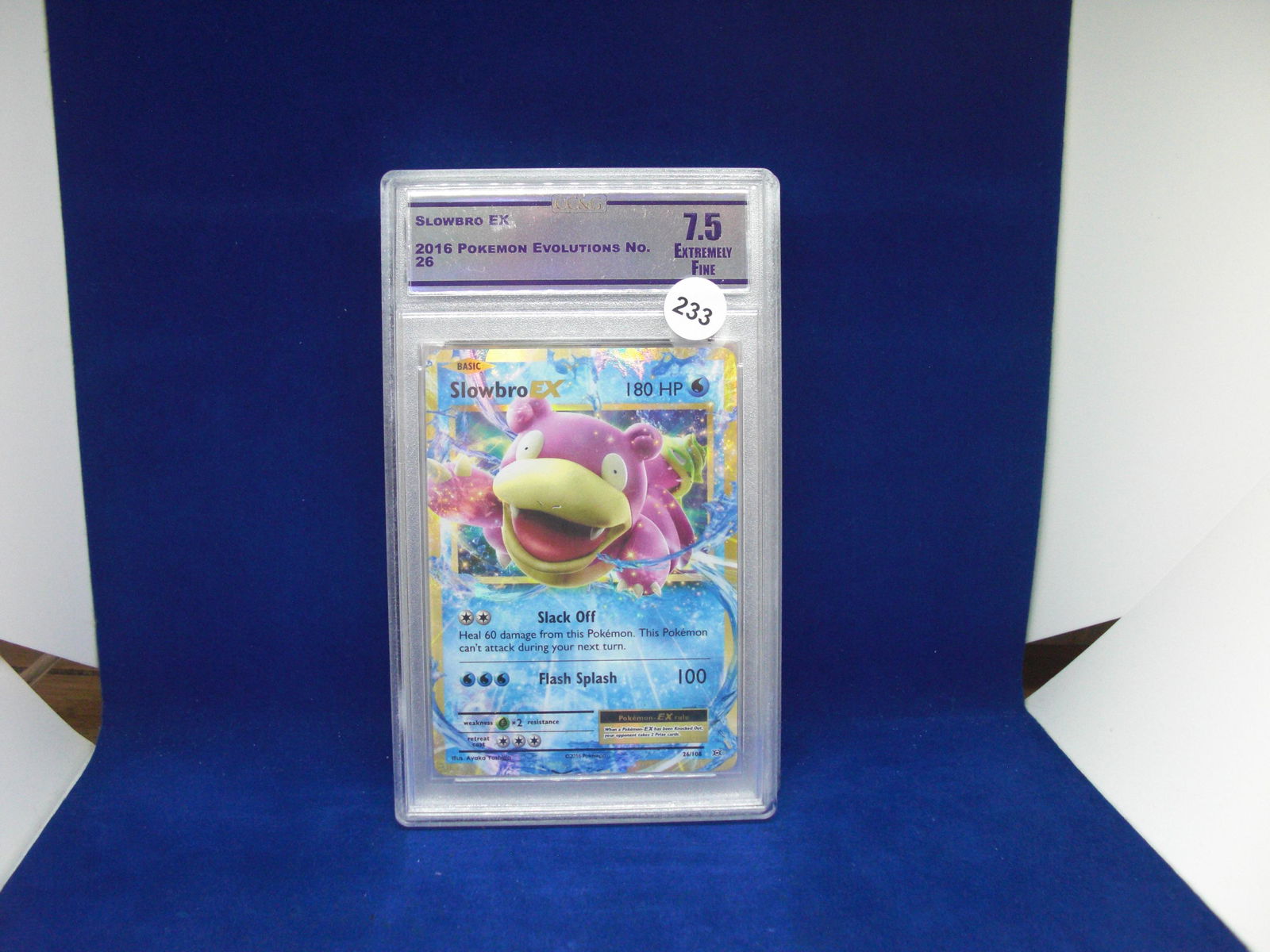 cc&g graded pokemon mint 7.5 slowbro ex (1 of 1)