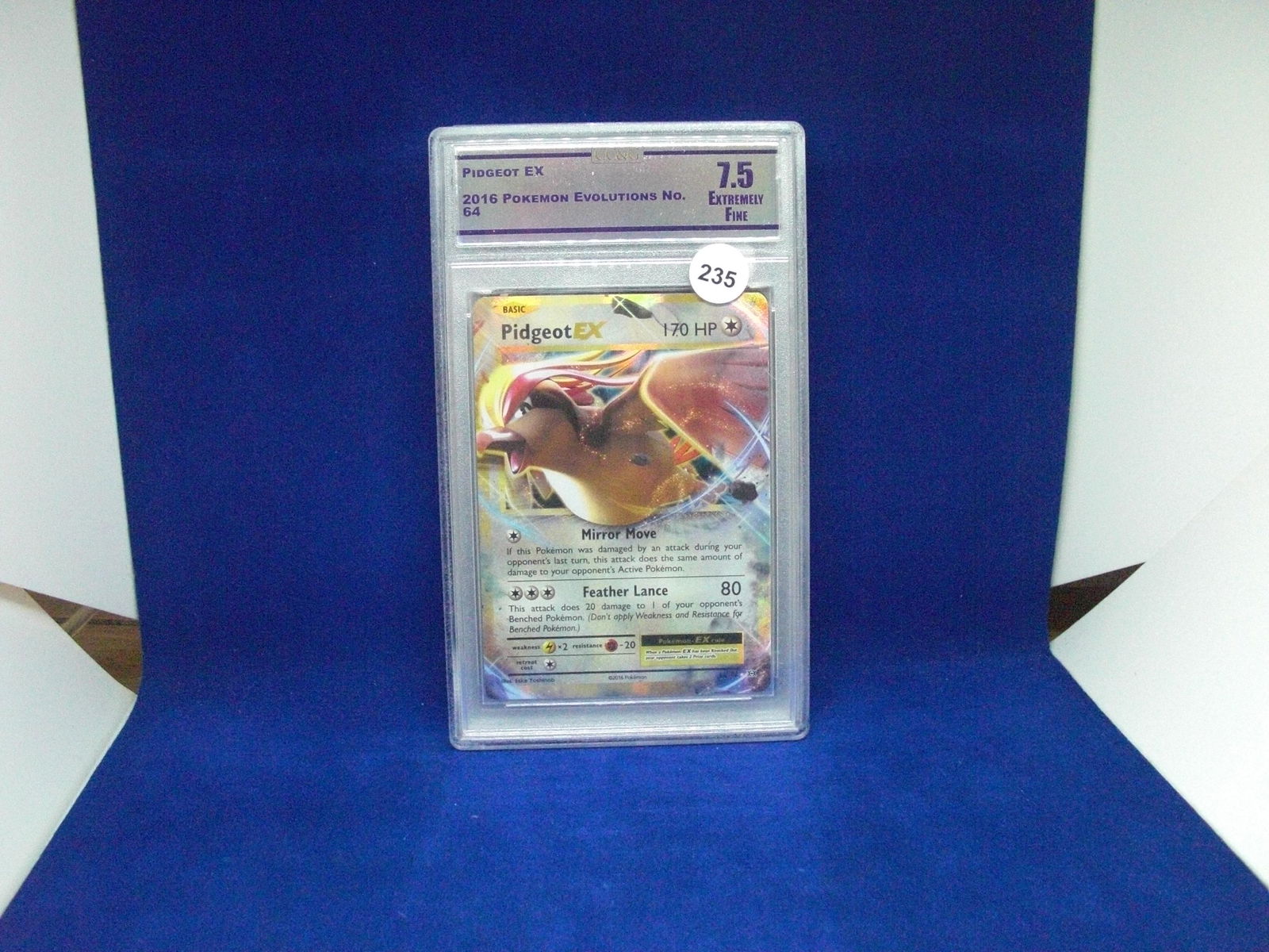 cc&g graded pokemon mint 7.5 pidgeot ex (1 of 1)