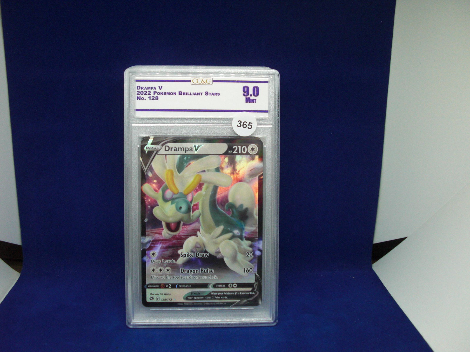 cc&g graded pokemon mint 9 drampa v (1 of 1)