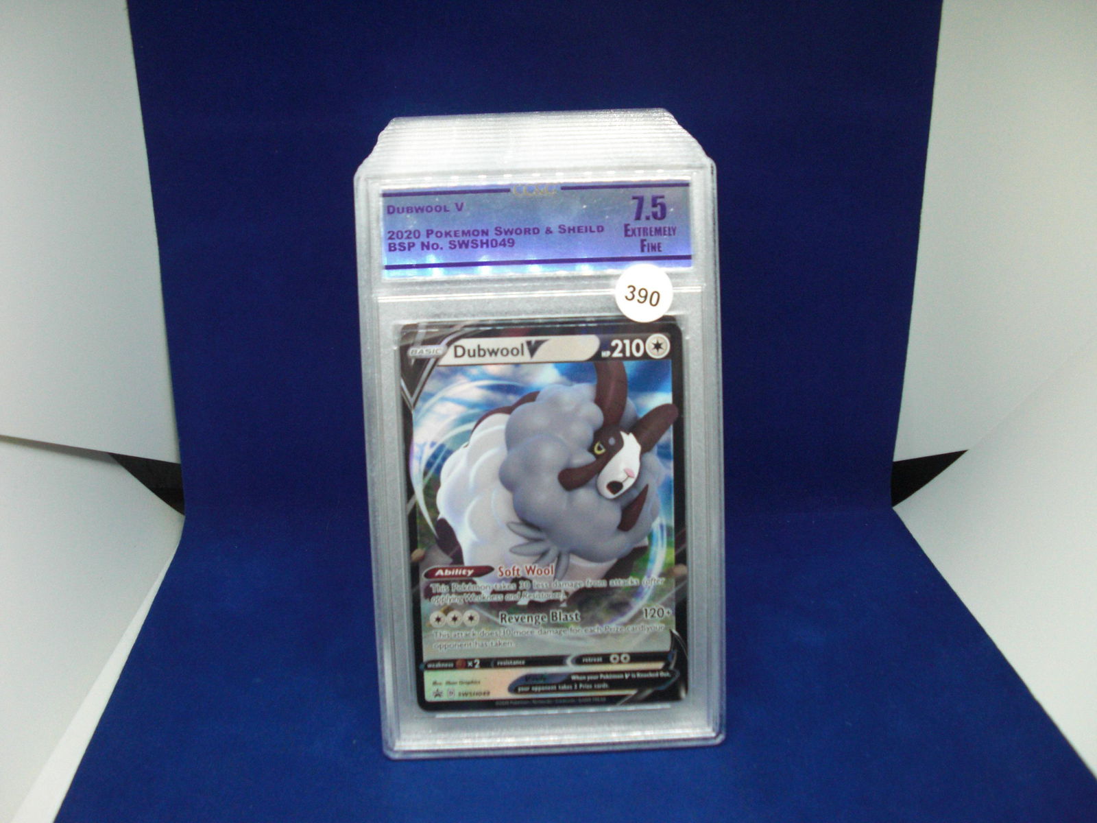 cc&g graded pokemon mint 7.5 dubwool v (1 of 1)