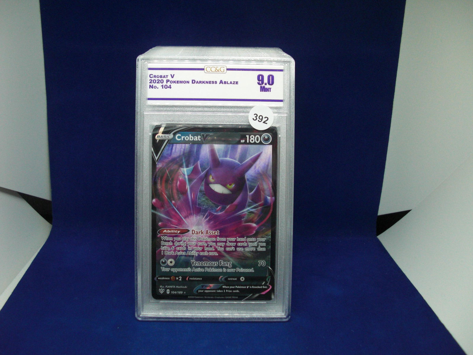 cc&g graded pokemon mint 9 crobat v (1 of 1)