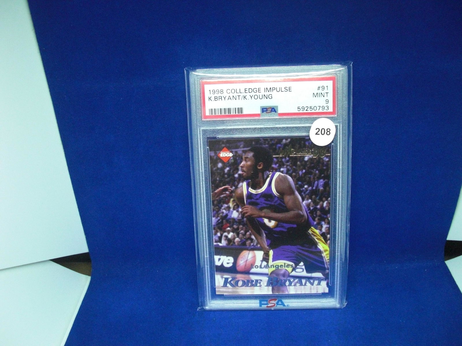 psa graded 1998 kobe bryant k young mint 9 (1 of 1)