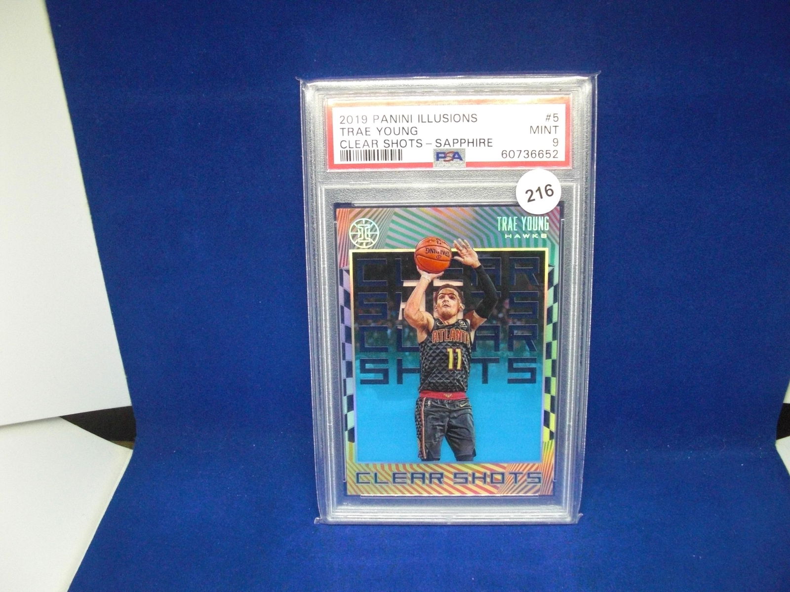 psa graded 2019 trae young clear shots mint 9 (1 of 1)