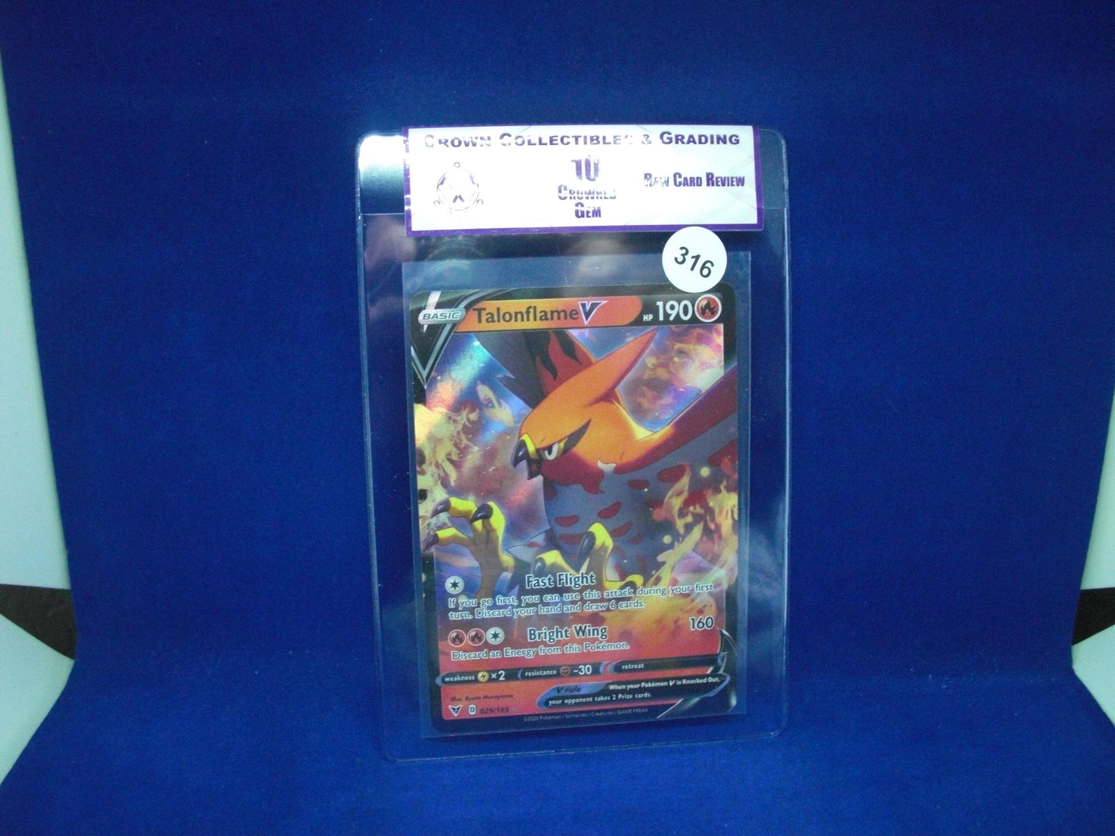 cc&g raw review graded mint 10 talonflame (1 of 1)