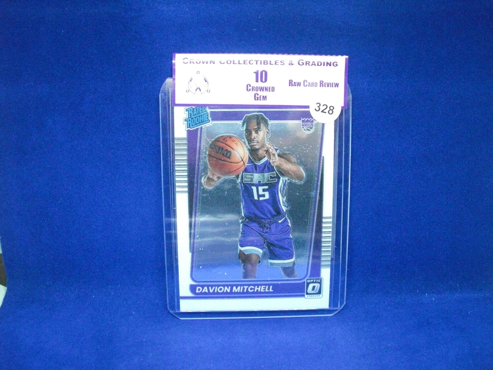 cc&g raw review graded mint 10 davion mitchell rated rookie (1 of 1)