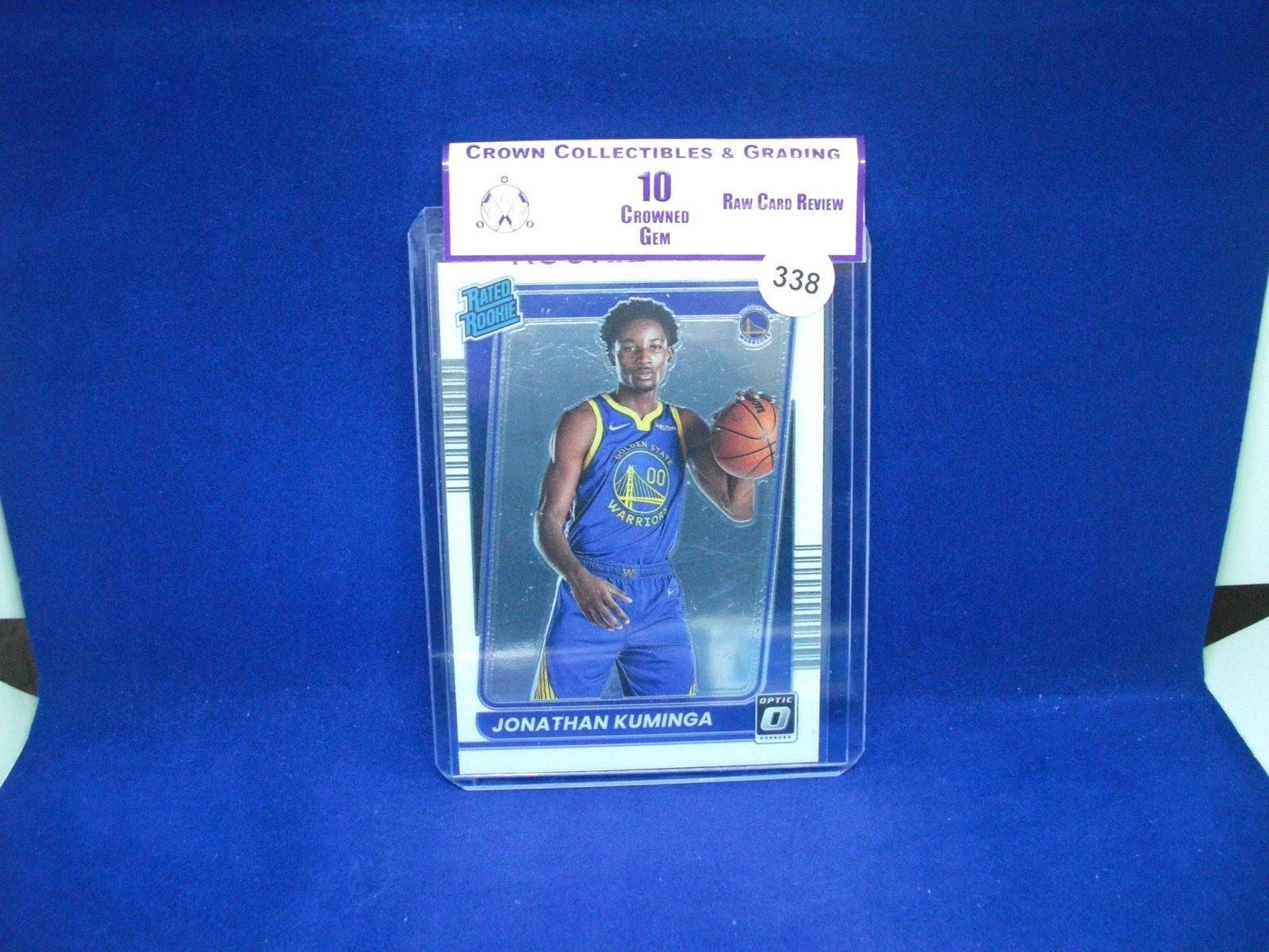 cc&g raw review graded mint 10 jonathan kuminga rated rookie (1 of 1)