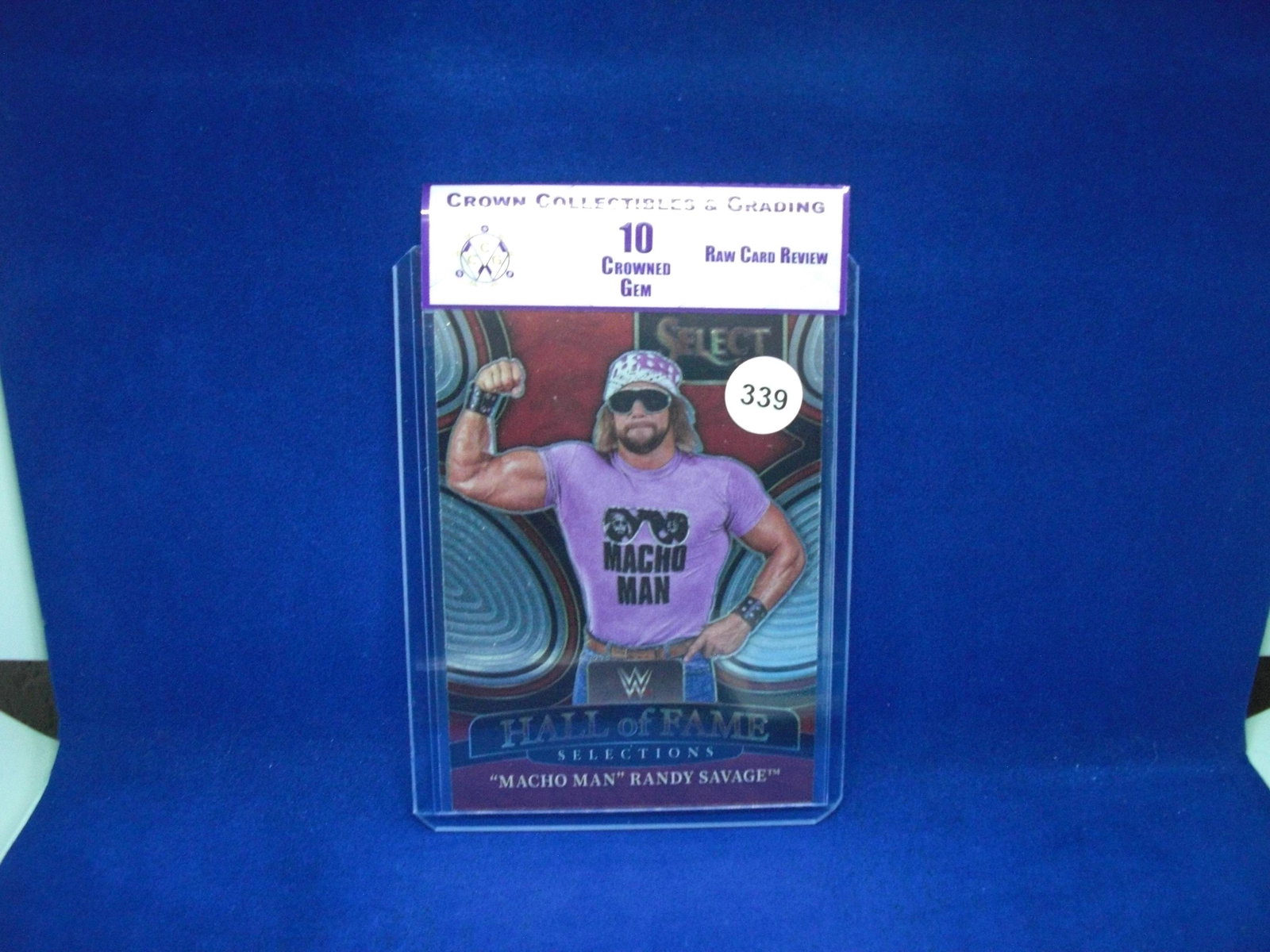cc&g raw review graded mint 10 randy savage: raw review graded