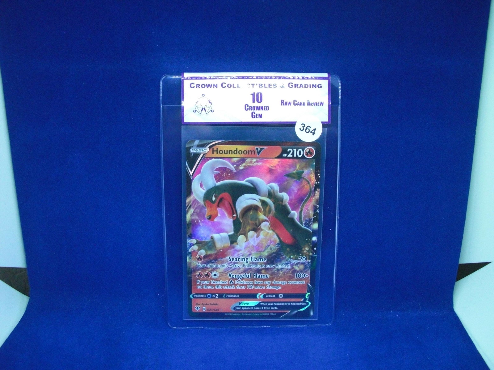 cc&g raw review graded mint 10 houndoom: raw review graded