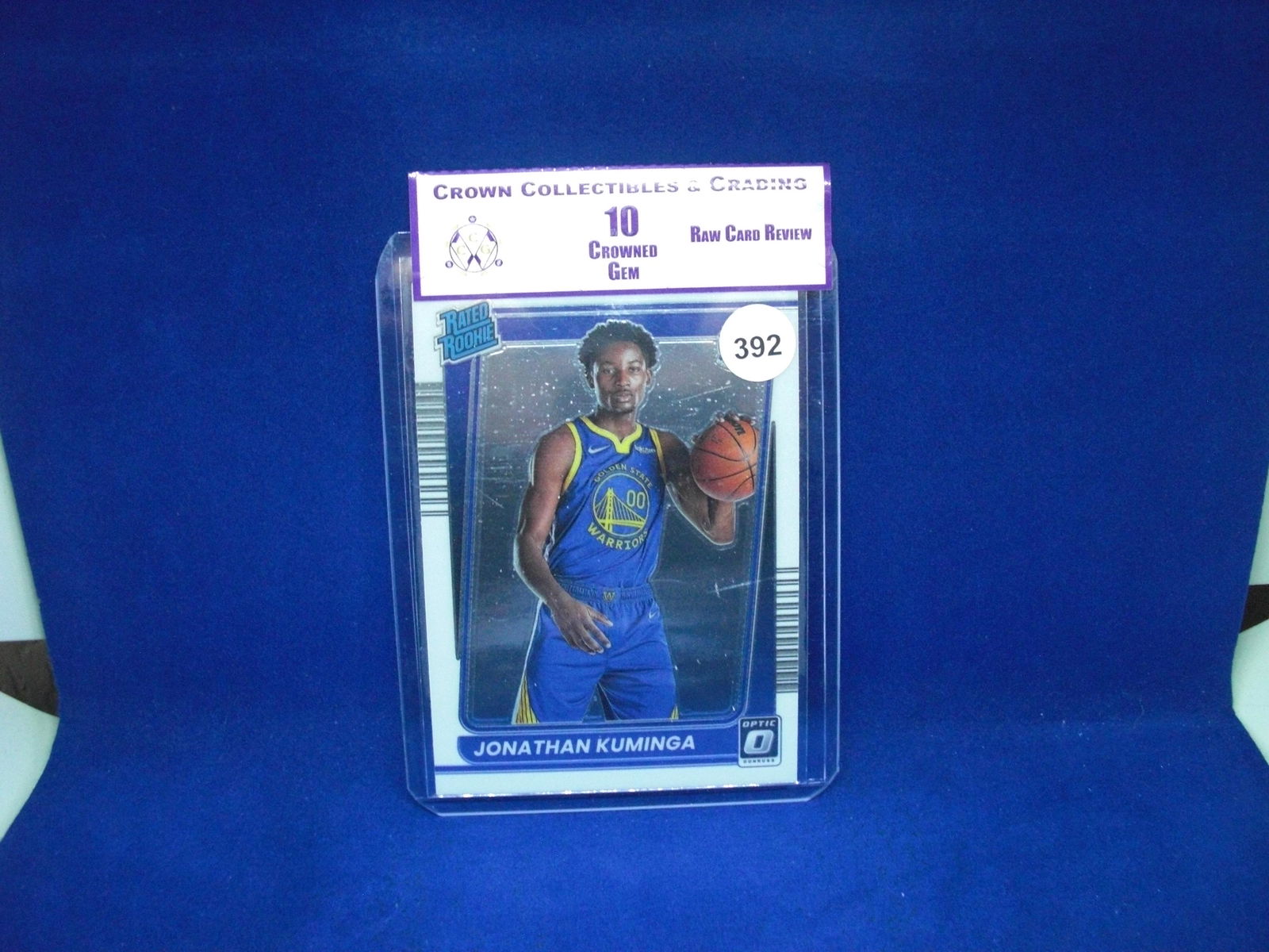 cc&g raw review graded mint 10 jonathan kuminga rated rookie (1 of 1)