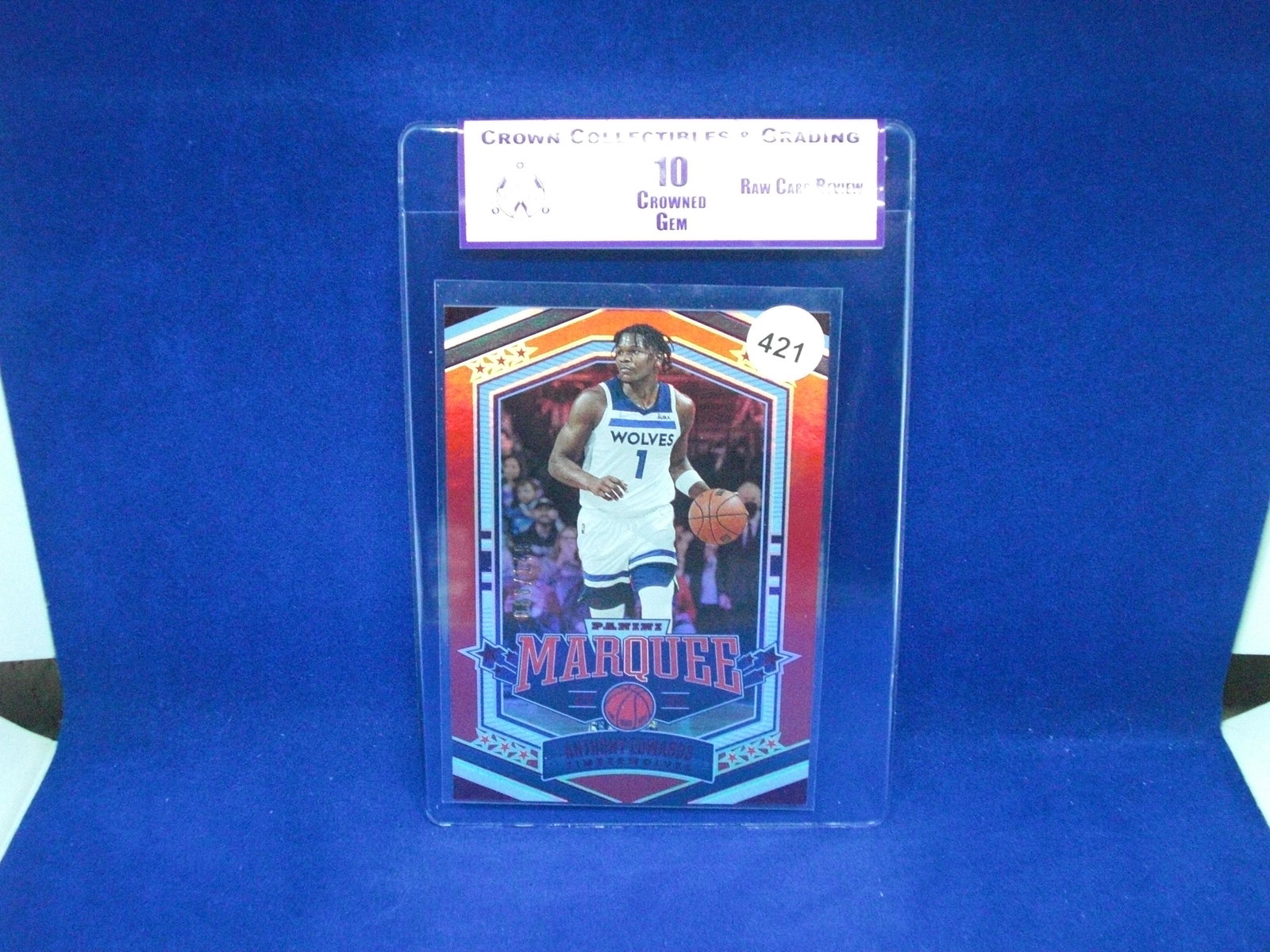 cc&g raw review graded mint 10 anthony edwards #88/149 (1 of 1)