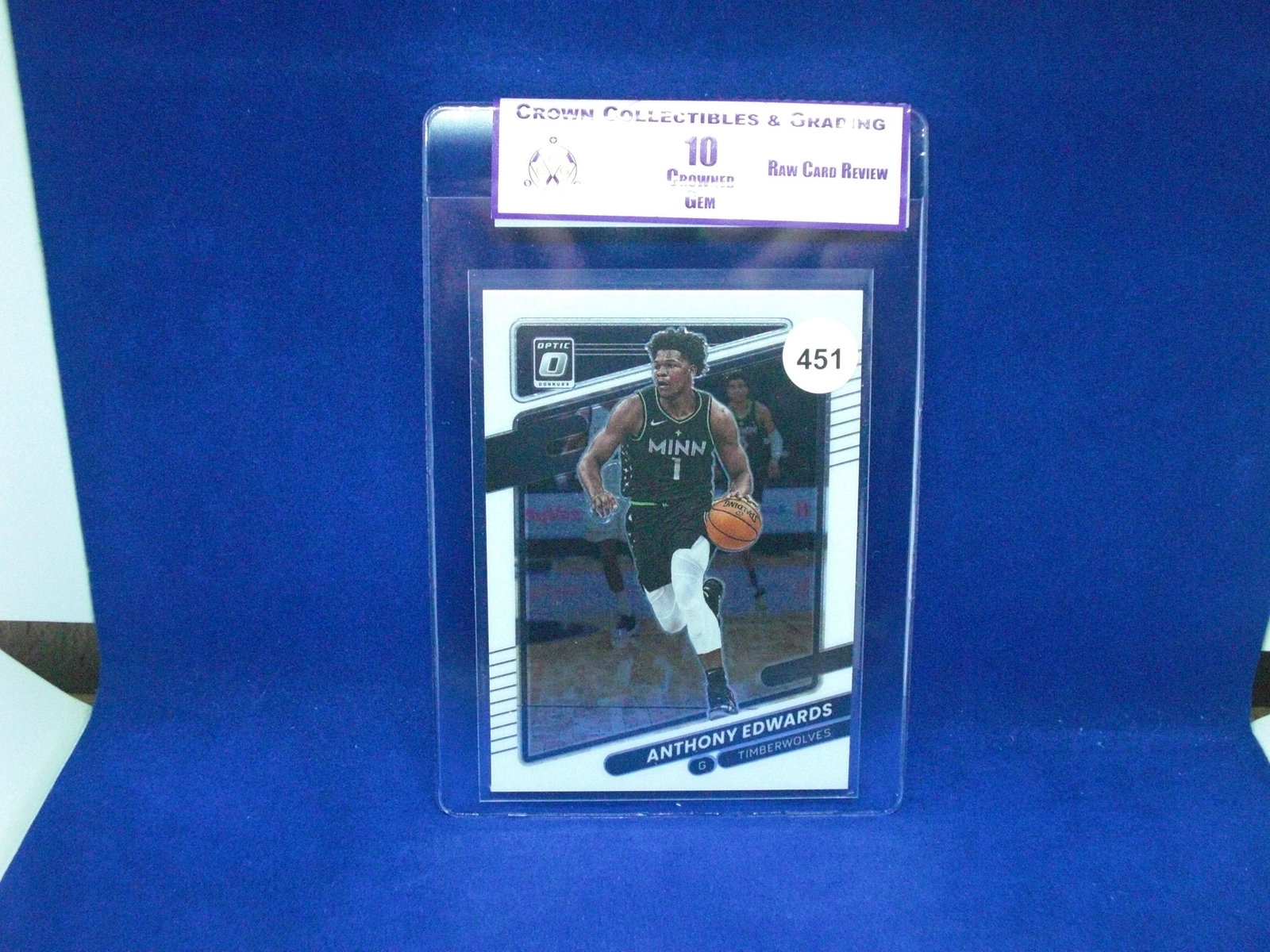 cc&g raw review graded mint 10 anthony edwards (1 of 1)