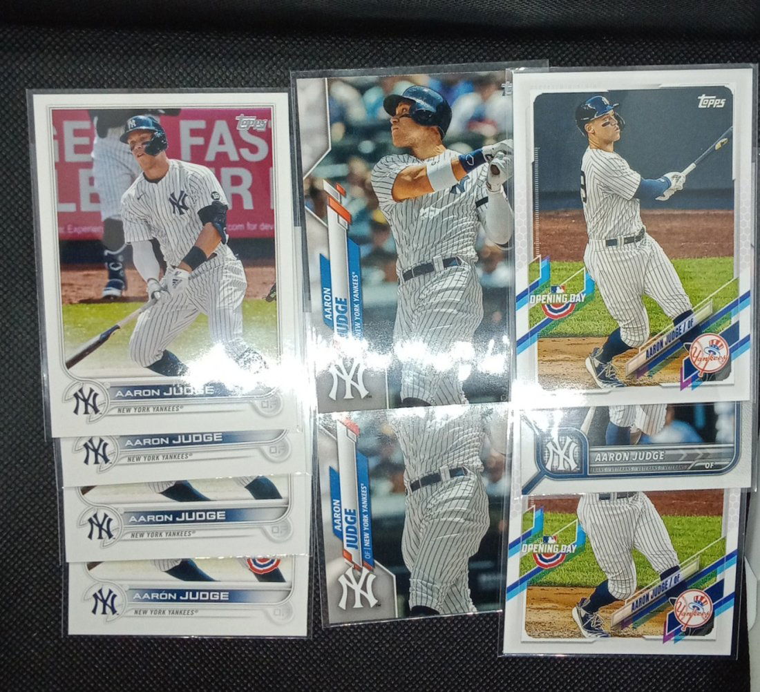 Lot of 9 Aaron Judge Cards with duplicates (1 of 1)