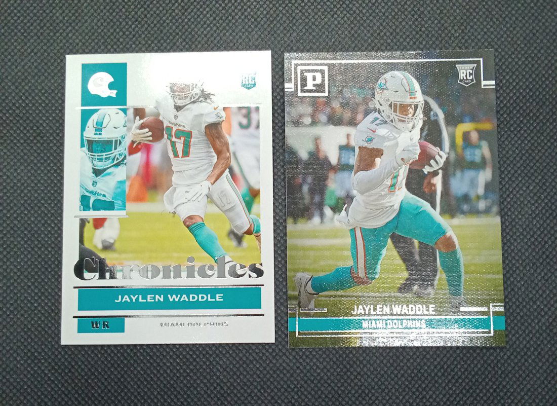 Lot of 2 Jaylen Waddle rookie cards (1 of 1)
