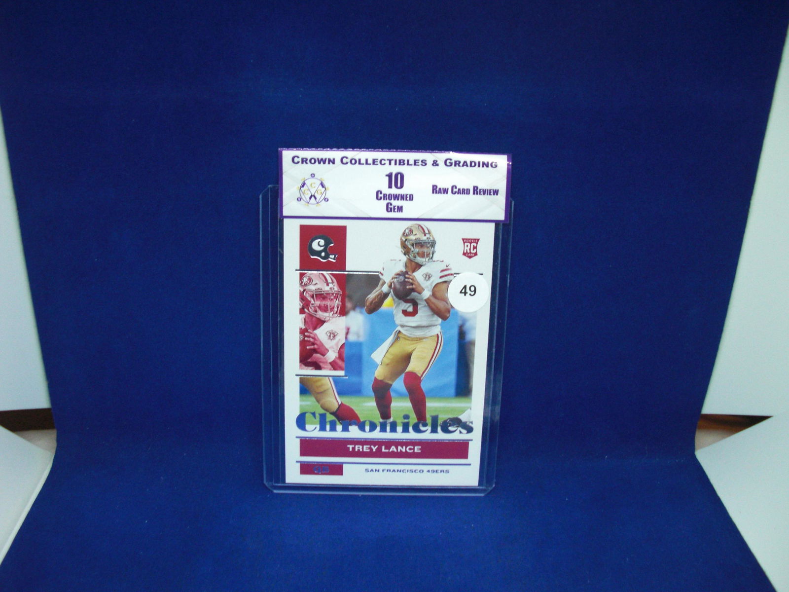 cc&g raw review graded mint 10 trey lance rookie (1 of 1)