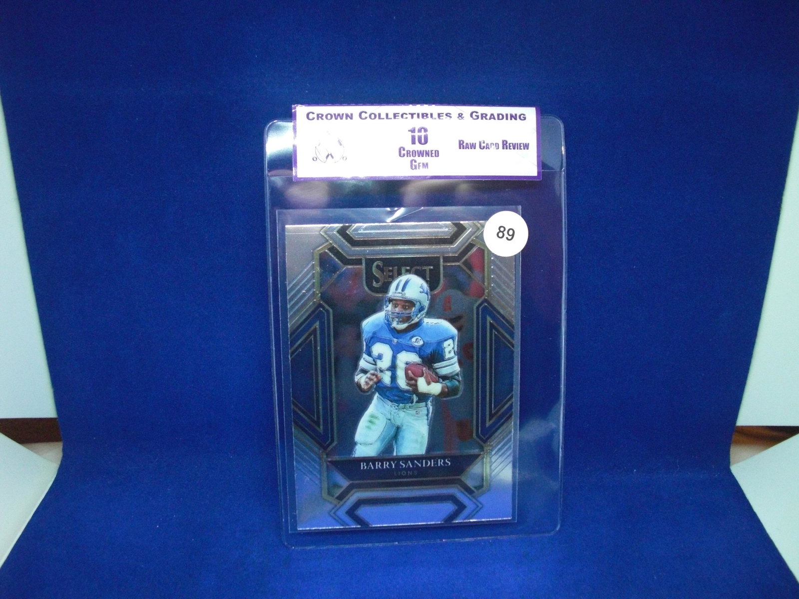 cc&g raw review graded mint 10 barry sanders: raw review graded