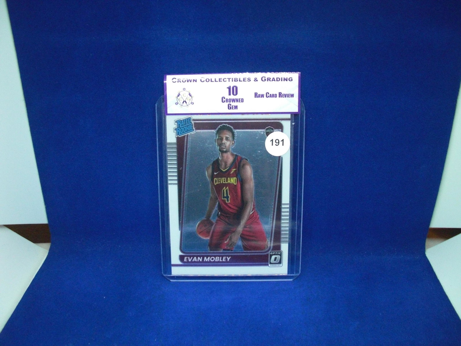 cc&g raw review graded mint 10 evan mobley rated rookie (1 of 1)