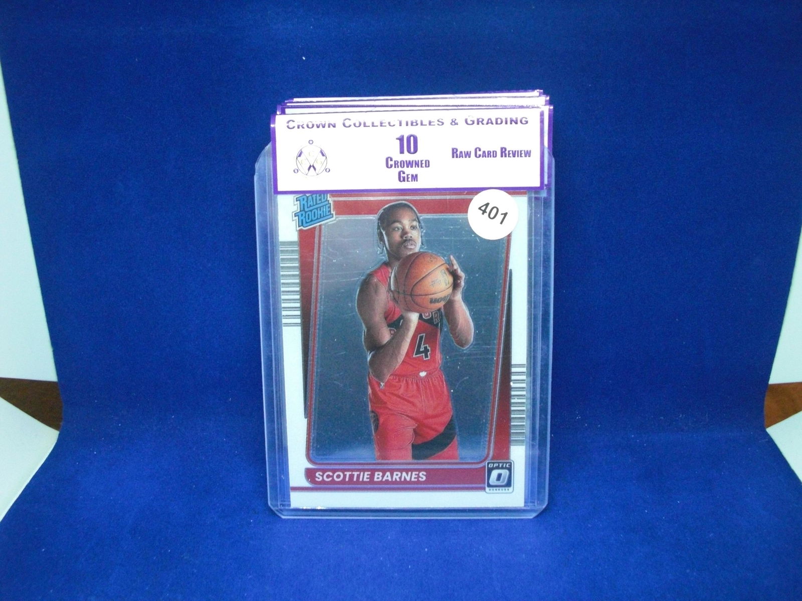 cc&g raw review graded mint 10 scottie barnes rated rookie (1 of 1)