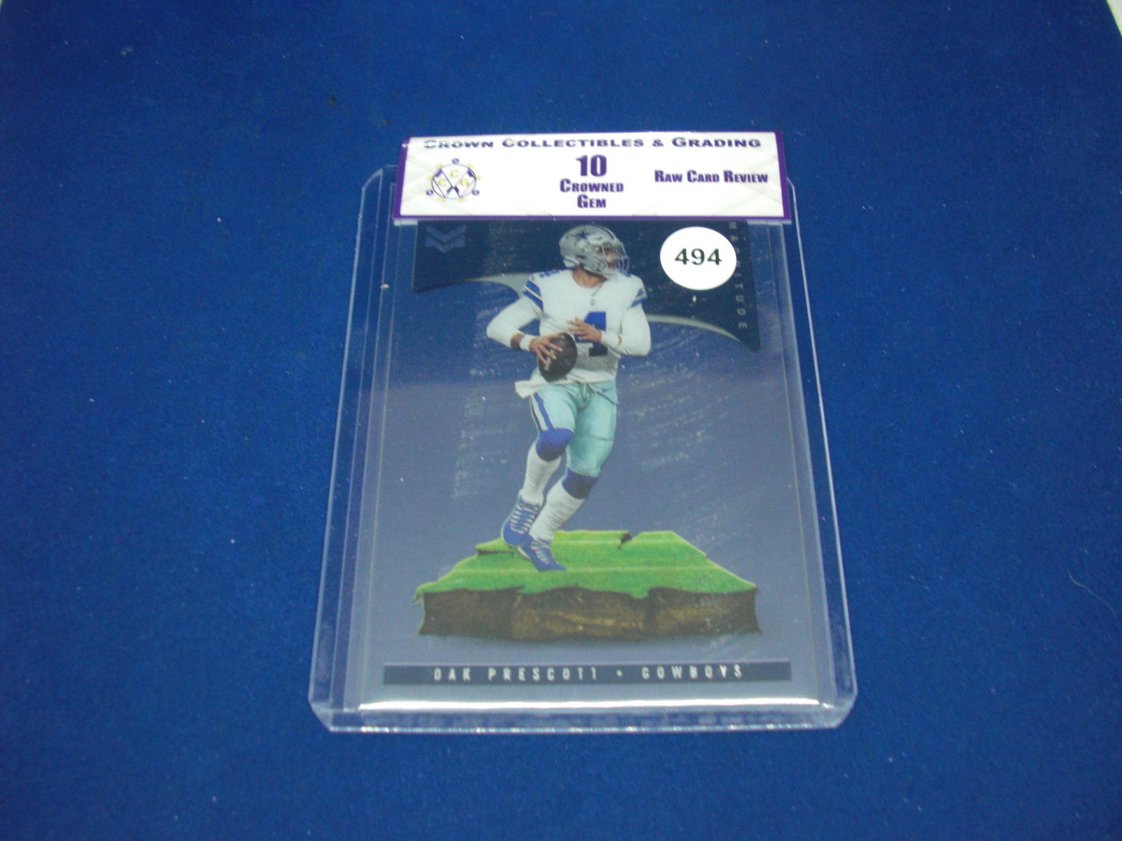 cc&g raw review graded mint 10 dak prescott clear (1 of 1)