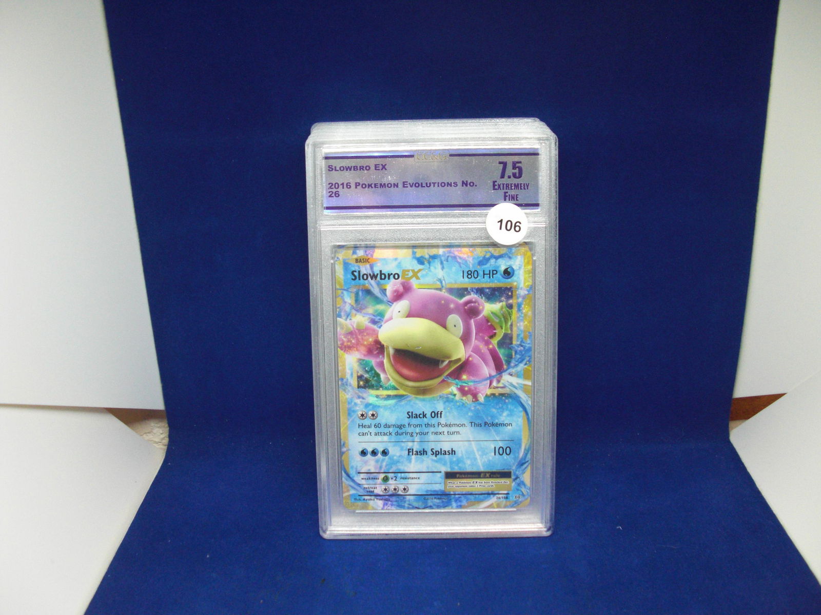 graded cc&g mint 7.5 slowbro ex (1 of 1)