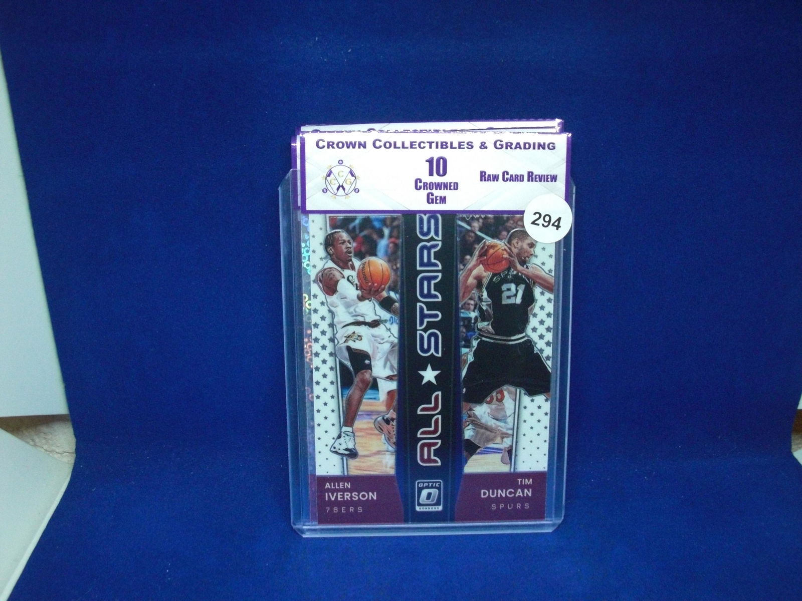 cc&g raw review graded mint 10 allen iverson tim duncan (1 of 1)