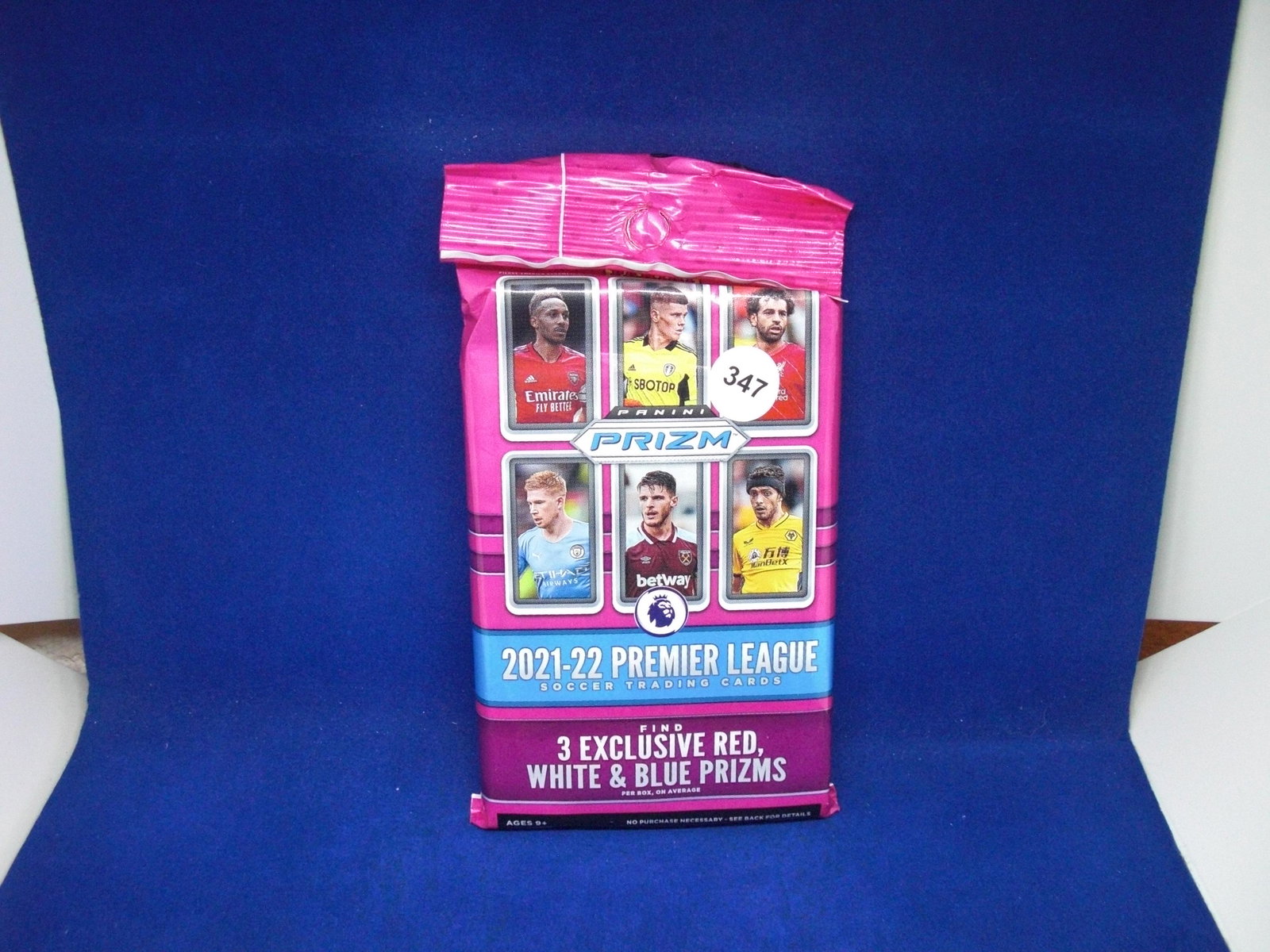 unopened pack of soccer cards: unopened